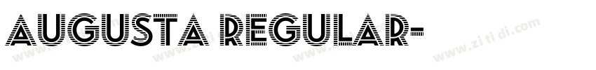 augusta regular字体转换